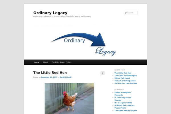 Twenty Eleven theme site design template sample