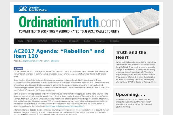 WordPress website example screenshot
