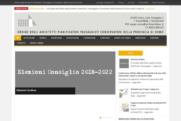 ordinearchitetticomo.it site used Blogmag-theme