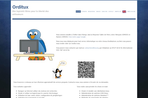 orditux.org site used Debut-orditux