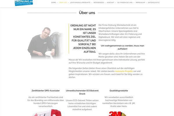 WordPress website example screenshot