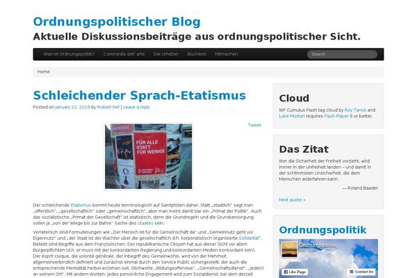 ordnungspolitik.ch site used The Bootstrap