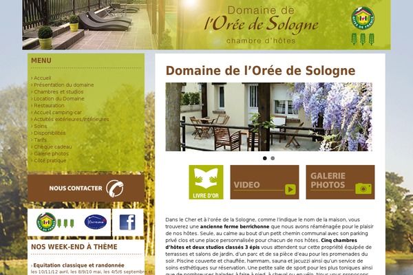 oree-de-sologne.com site used Solon