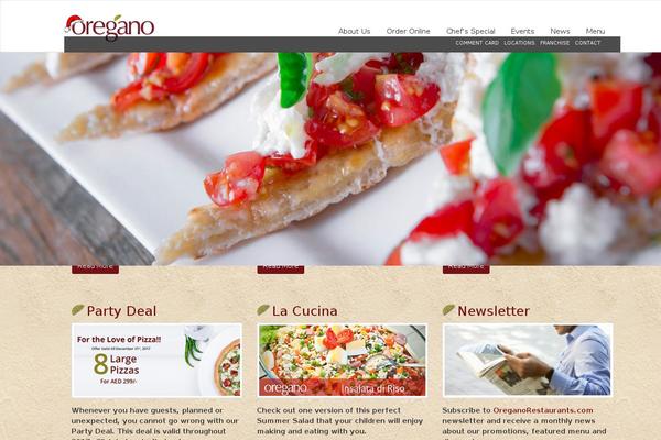 oreganorestaurants.com site used Oregano2014