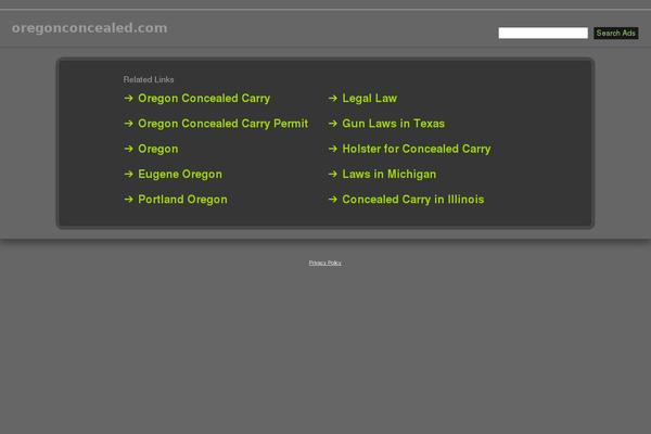 oregonconcealed.com site used Concealed-certificate