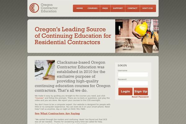 oregoncontractoreducation.com site used Oregoncss