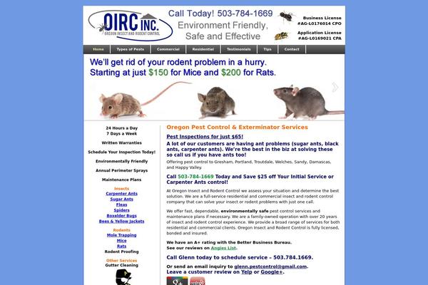 oregoninsectandrodentcontrol.com site used Oregoninsect