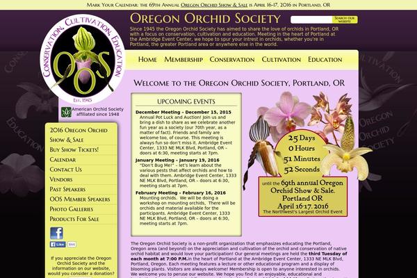 oregonorchidsociety.org site used Oos