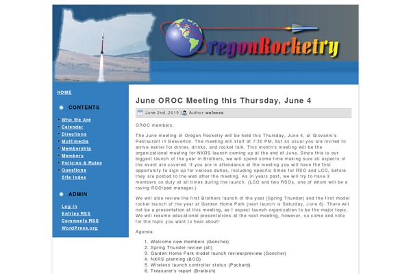 oregonrocketry.org site used Oroc1