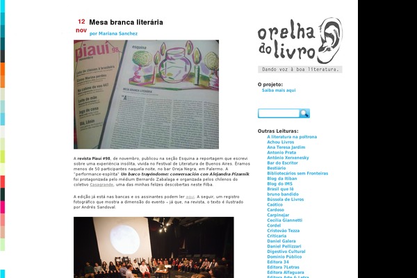 orelhadolivro.com.br site used Bella