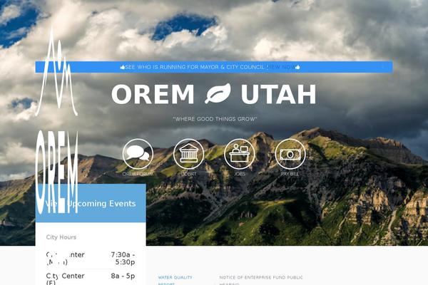 orem_city theme websites examples