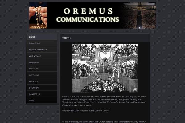 oremuscomms.com site used Parament