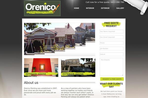 orenico.com.au site used Orenico