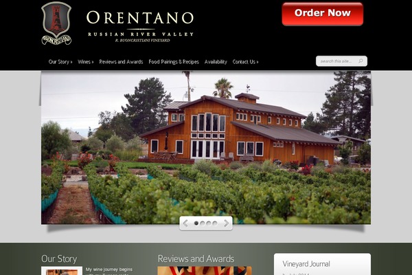 orentanowines.com site used Orentano-wines