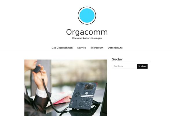 orgacomm.com site used Business One Page