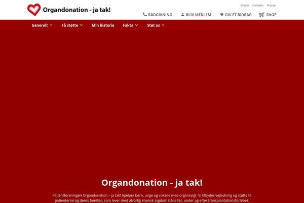 organdonation-ja-tak.dk site used Organdonation