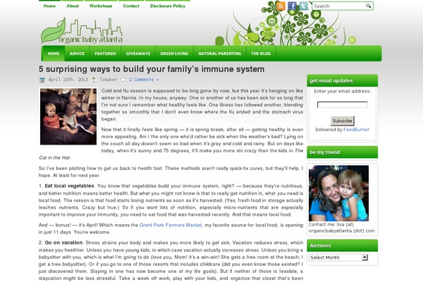 Accelerate theme site design template sample