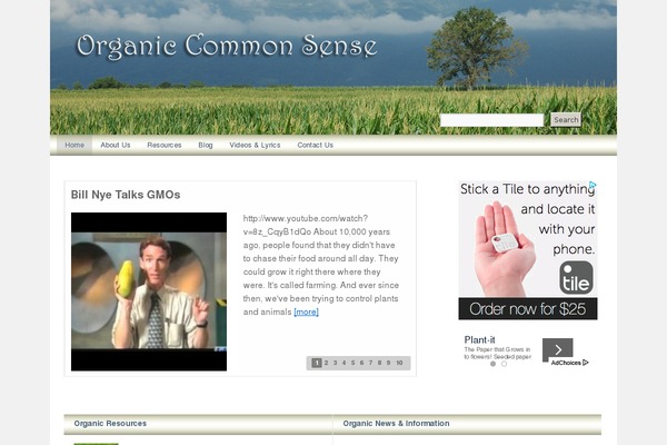 organiccommonsense.com site used Ocs