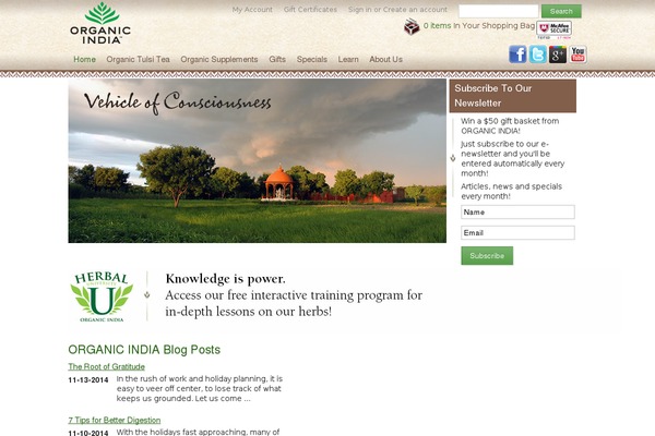 organicindiausa.com site used Organicindia
