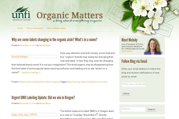 organicmattersblog.com site used Dara