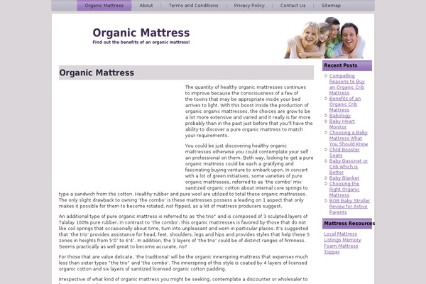 organicmattresshub.com site used Organicmattresshub
