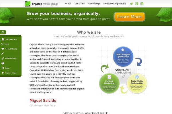 organicmediagroup.org site used Organicmedia