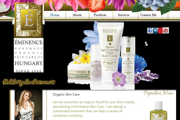 organicskincarebcnv.com site used Eminence