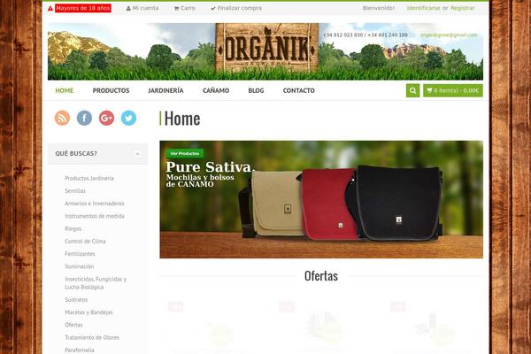 organikgrowshop.com site used Venedor