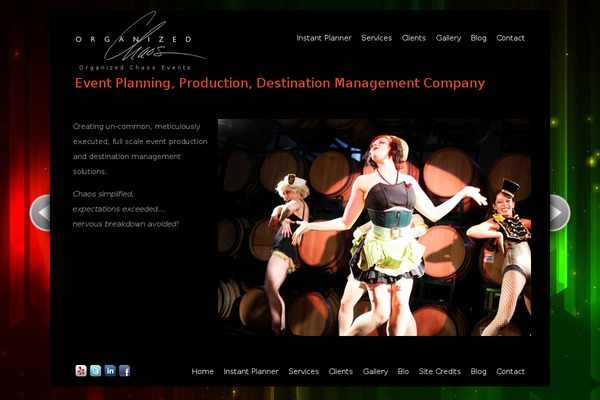 organizedchaosevents.com site used Organizedchaosevents
