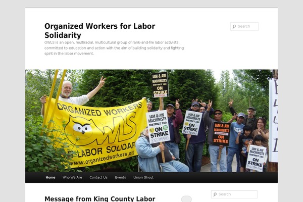 organizedworkers.org site used Twenty Eleven