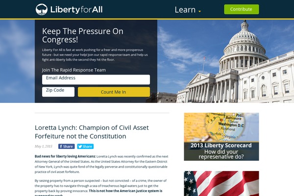 organizeliberty.org site used Lfatheme
