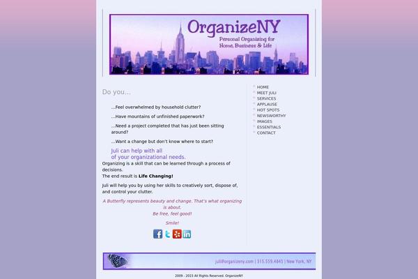 organizeny.com site used Coronado