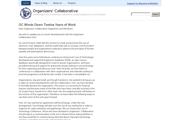 organizerscollaborative.org site used NeeWee