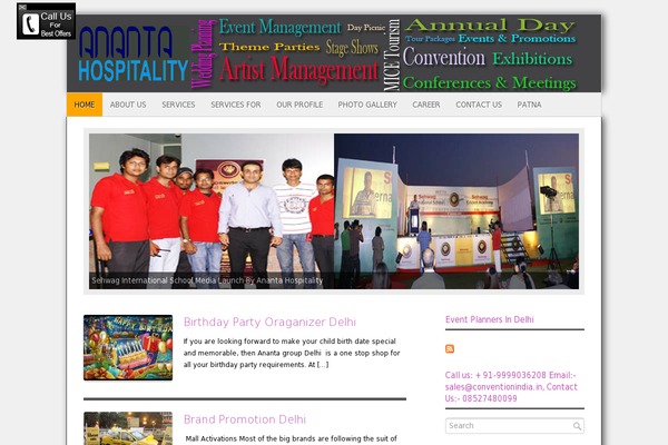 WordPress website example screenshot
