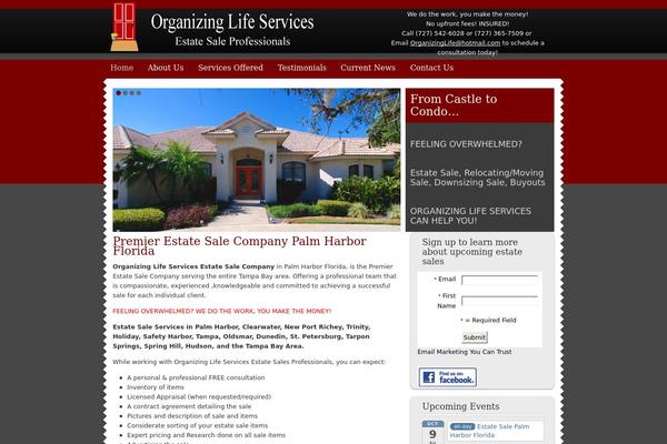 organizinglifeservices.com site used Lexicon Child Theme