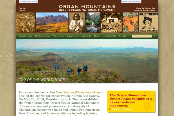 organmountains.org site used Organ-mountains