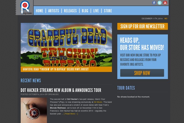 Site using GigPress plugin