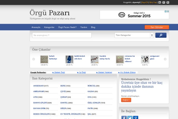 orgupazari.com site used ClassiPress