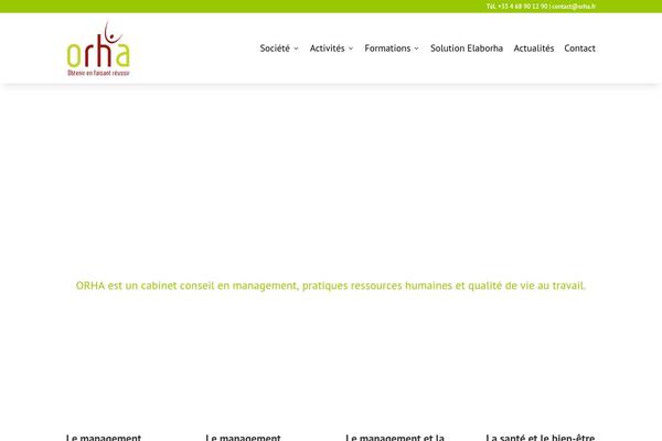 orha.fr site used Child-avada