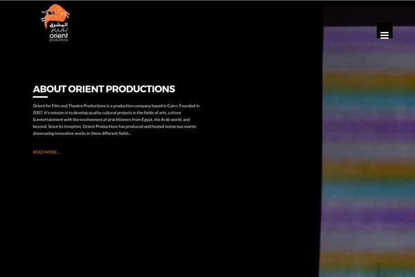 Orient theme site design template sample