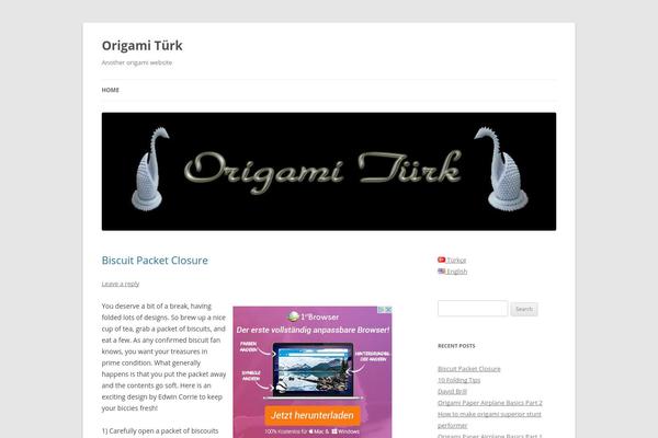 Twenty Twelve theme site design template sample