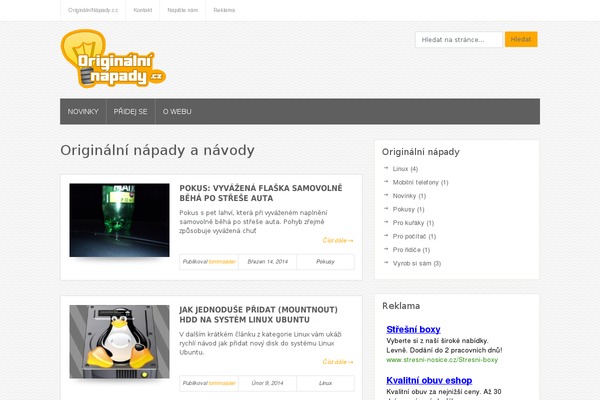 originalninapady.cz site used Bloggie