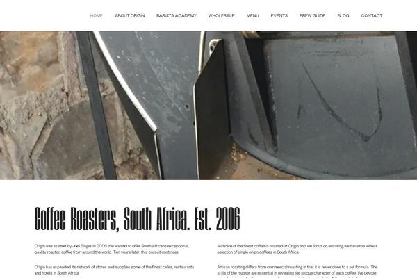 originroasting.co.za site used Oshine