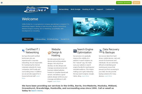 orilliapronet.com site used Pronet2013