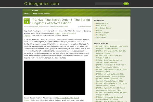 oriolegames.com site used Green Hope