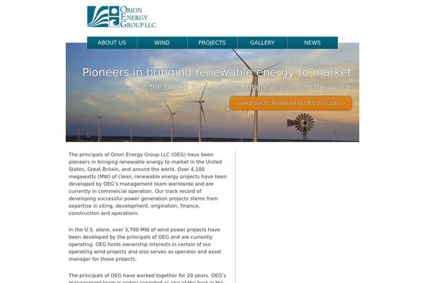 WordPress website example screenshot