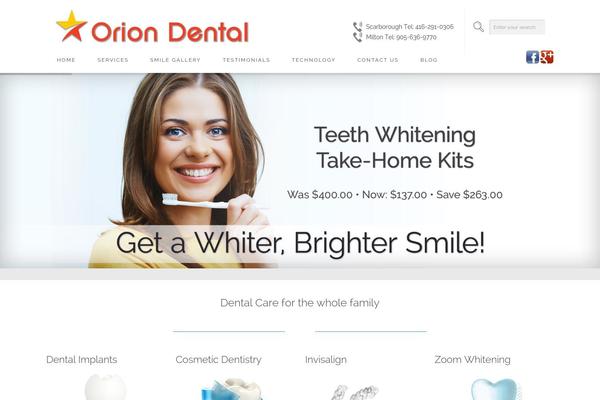 oriondental.ca site used Orion2