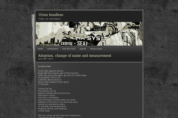 orionheadless.com site used Grunge-superstar
