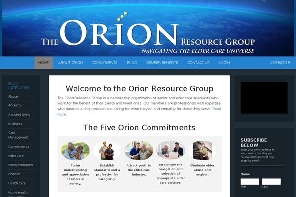 orionrg.org site used Outreach Pro