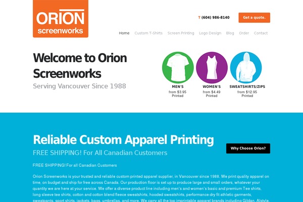 orionscreenworks.com site used Blox